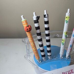 Halloween and Floral Beaded Pens